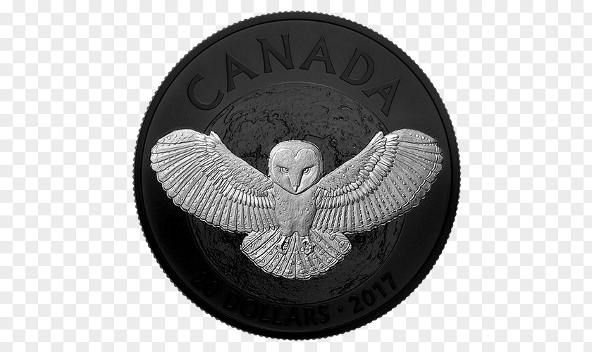 Owl Canada Silver Coin Nocturnality PNG