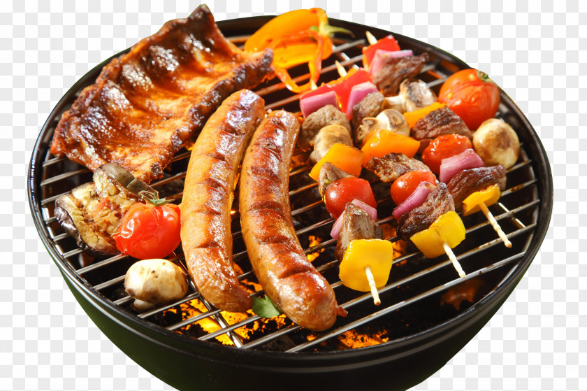 Charcoal Grill Sausage Hamburger Barbecue Chicken Steak PNG