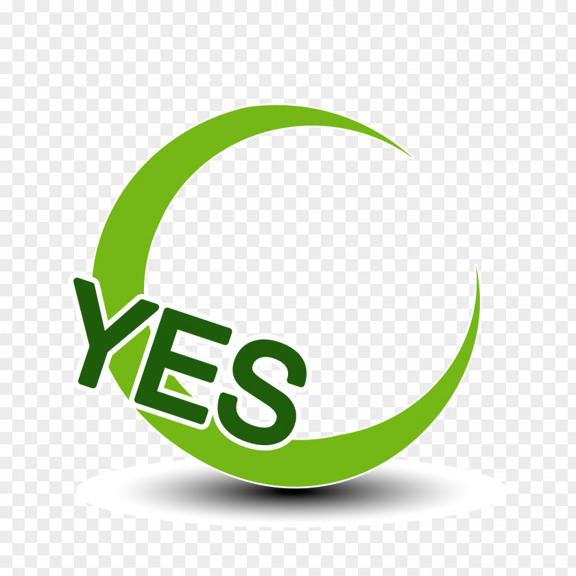 Curved Green Yes Tag Vector Material Check Mark Royalty-free Icon PNG