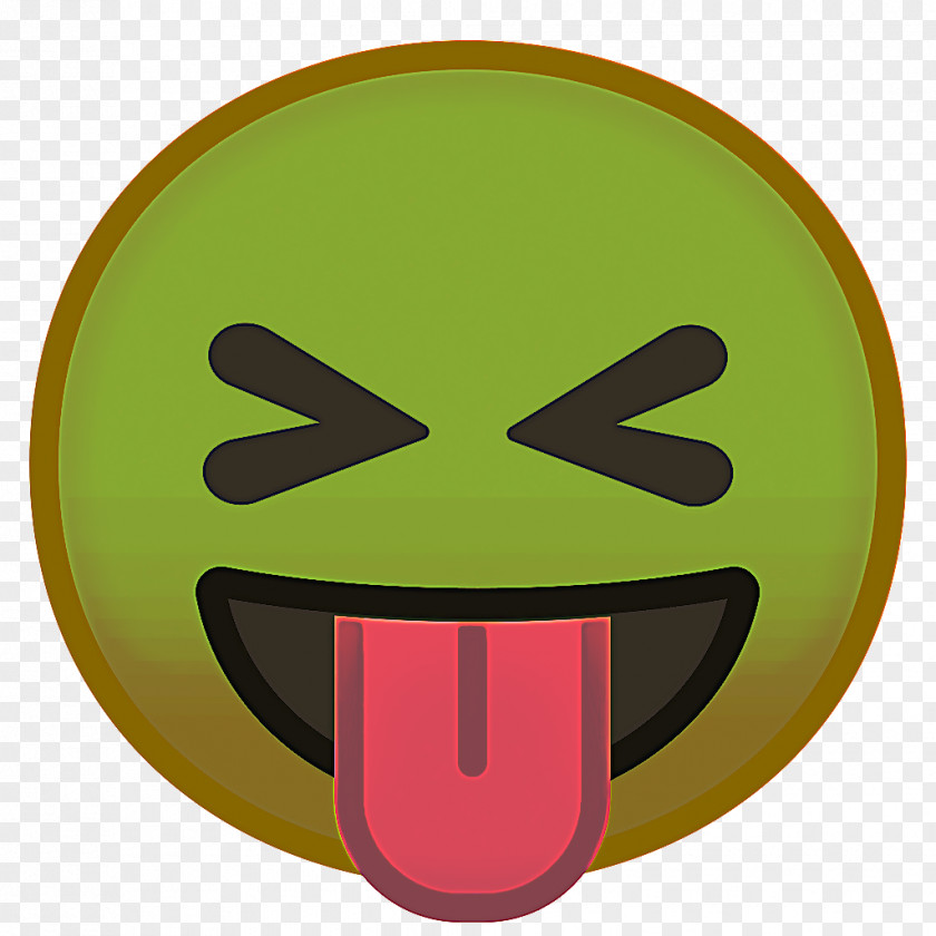 Mouth Cartoon Green Smiley Face PNG