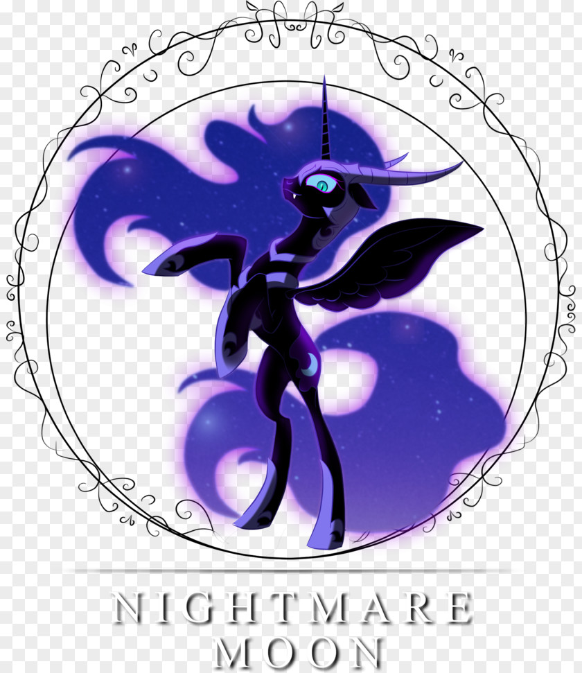 Princess Luna Nightmare Cartoon Desktop Wallpaper PNG