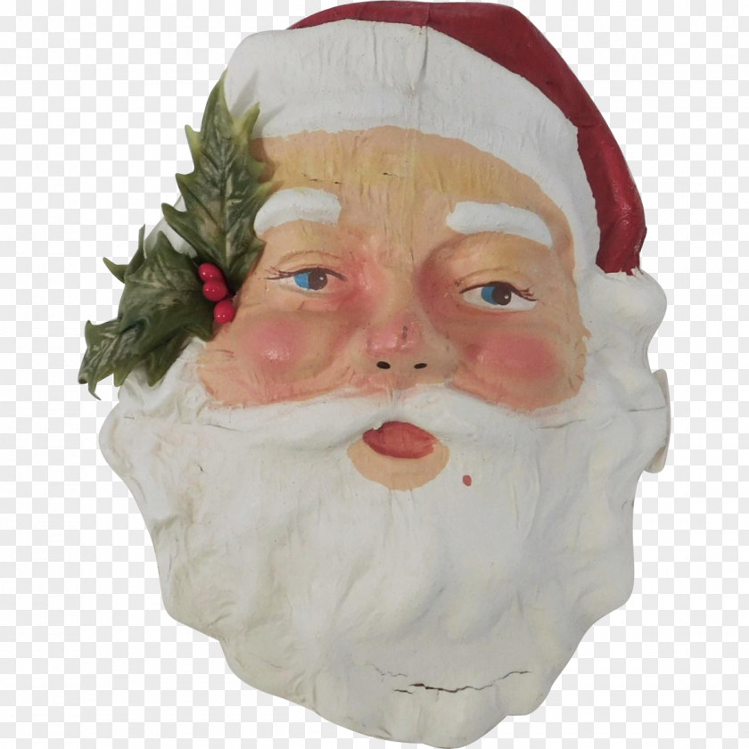 Santa Claus Christmas Ornament Facial Hair Nose PNG