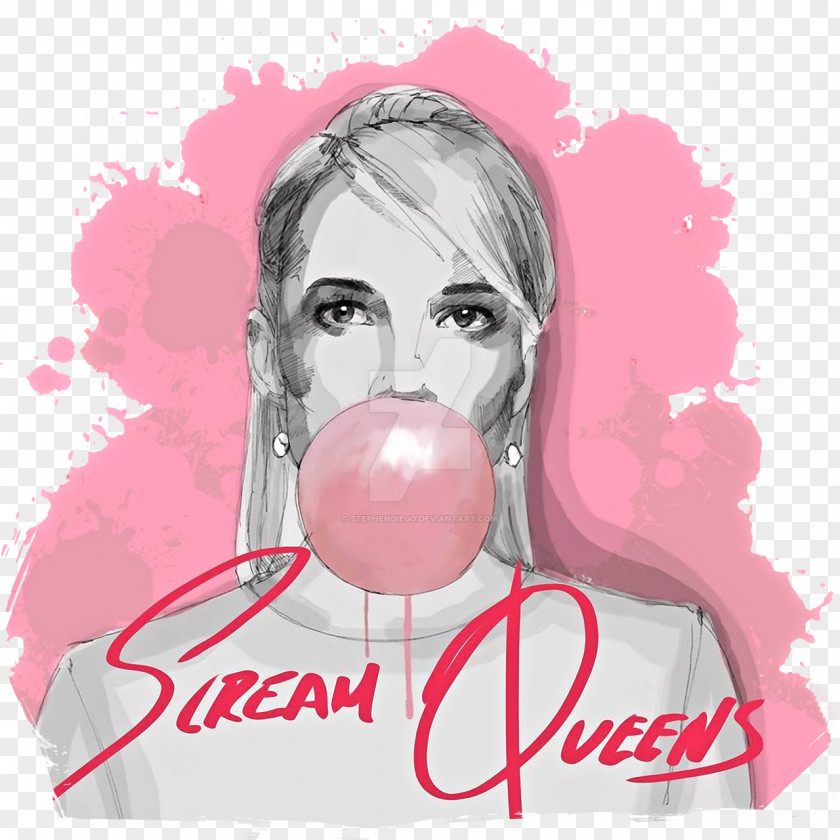 Scream Queens Fan Art T-shirt PNG