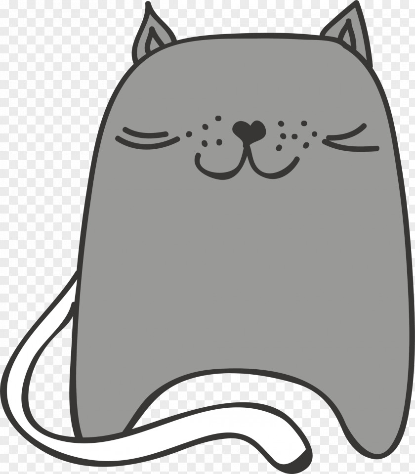 Simple Cartoon Cat Whiskers Hello Kitty Clip Art PNG