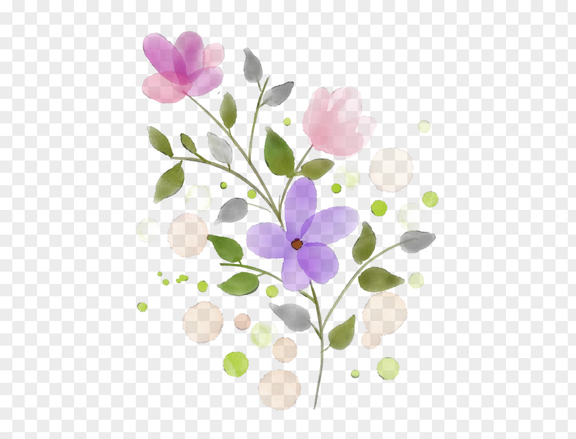 Sweet Peas Blossom Paint Brush Cartoon PNG