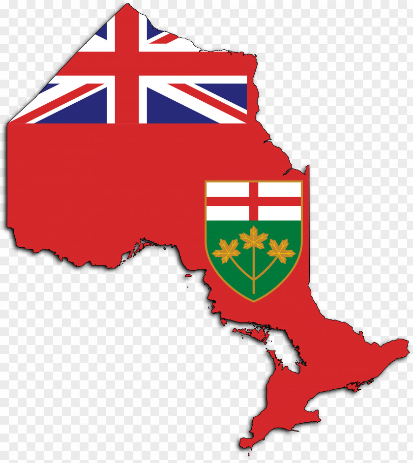 Map Flag Of Ontario Canada Barbados PNG