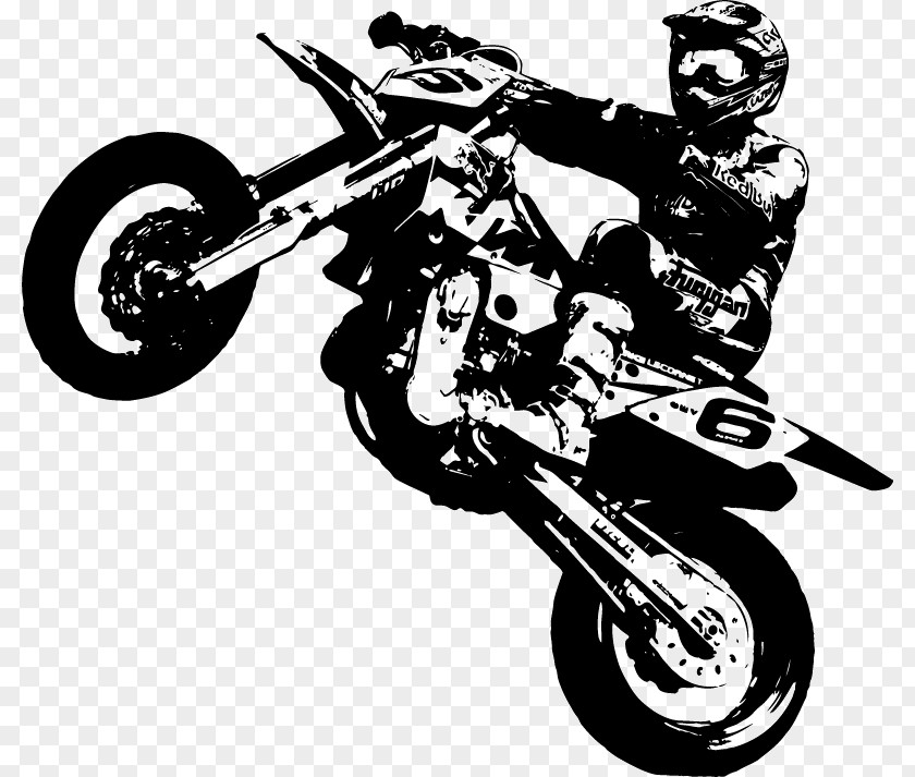 Motor Supermoto KTM Wall Decal Motorcycle Sticker PNG