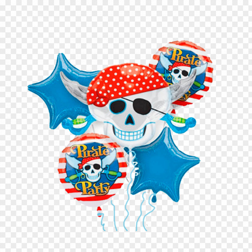Pirate Gas Balloon Party Flower Bouquet Birthday PNG