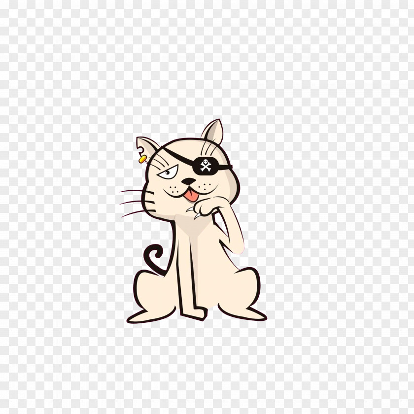 A Pirate Cat Licking Its Claws Dog Claw Paw PNG