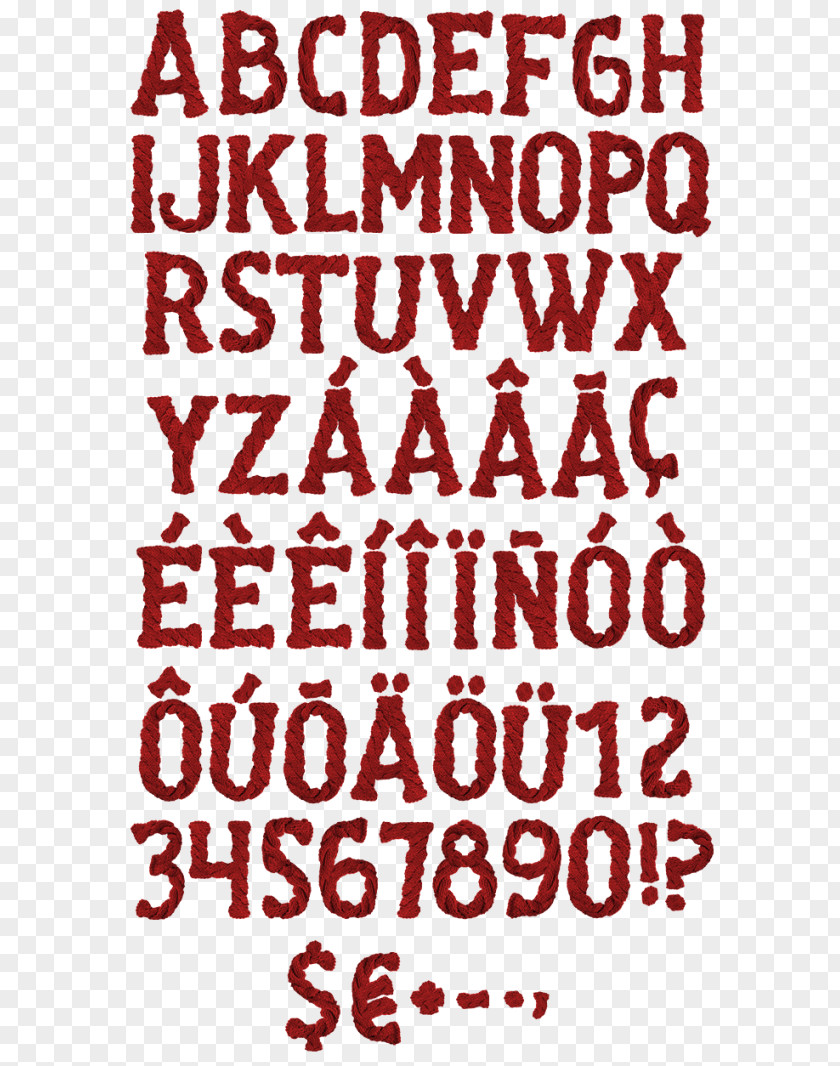 Font Typeface Alphabet Knitting Letter PNG