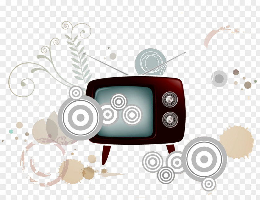 Old TV Television Set PNG