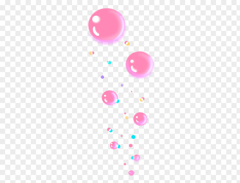Pink Fresh Bubbles Floating Material Bubble Animation PNG