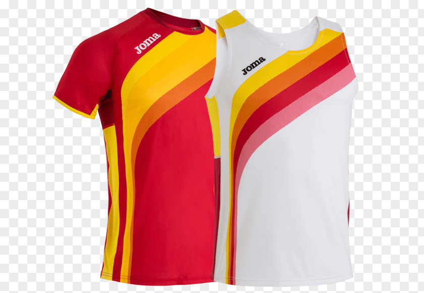 T-shirt Royal Spanish Athletics Federation Spain National Football Team Selección De Atletismo España PNG