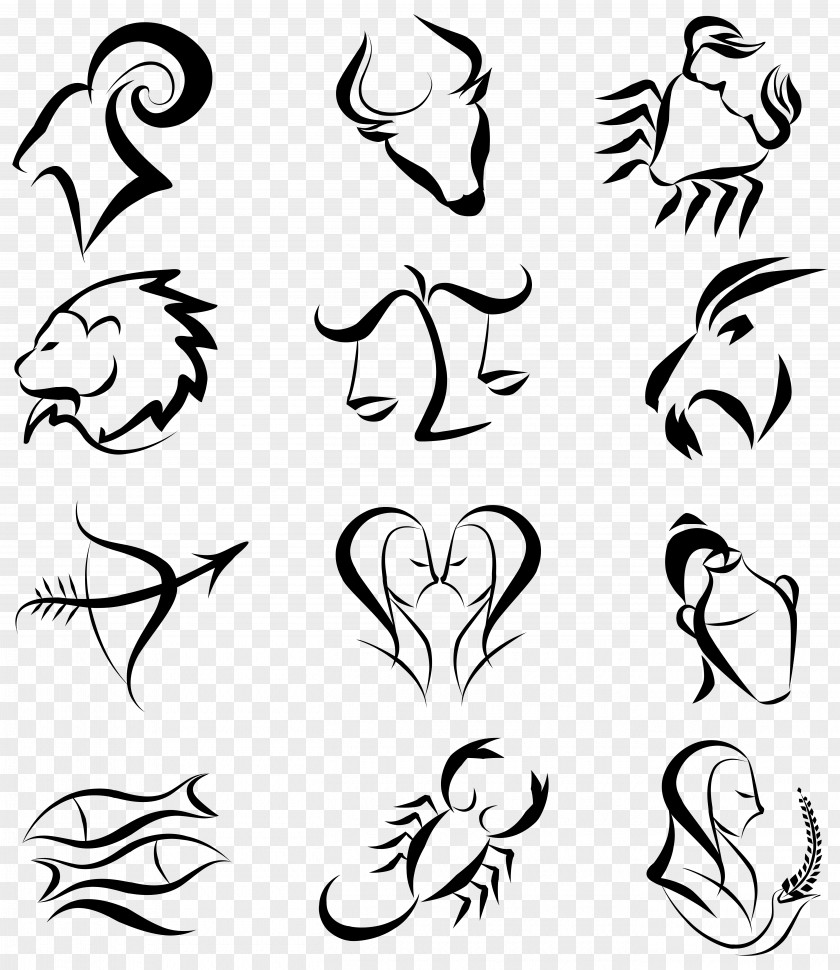 Zodiac Signs Clipart Picture Astrological Sign Astrology Horoscope Taurus PNG