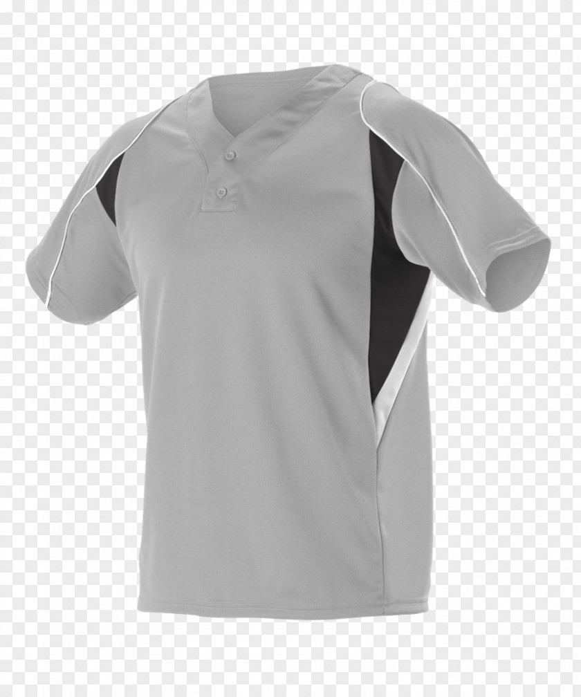 Black And White Baseball T-shirt Jersey Uniform Grey PNG