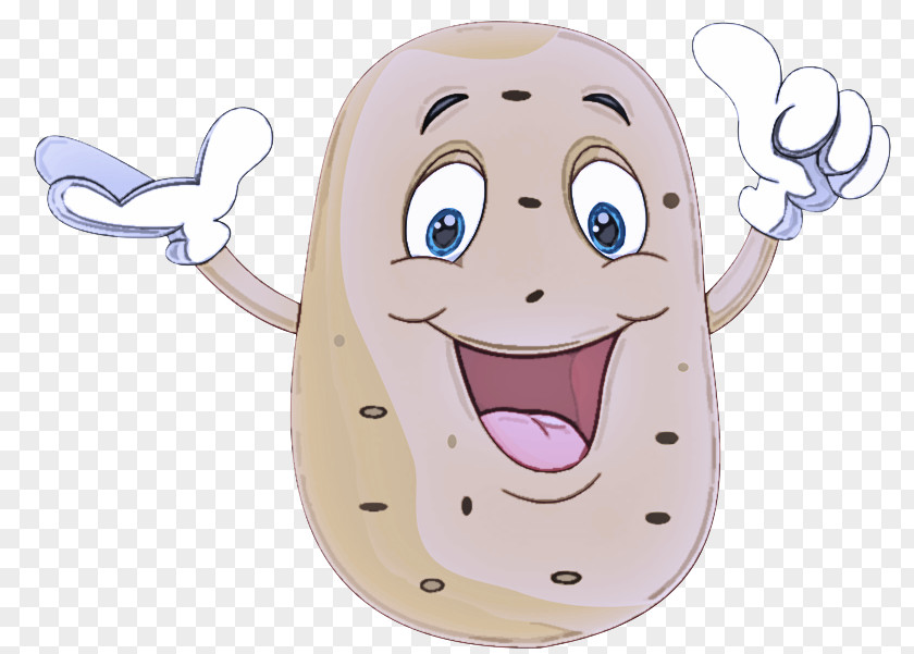 Cartoon Nose Smile Potato Banana PNG