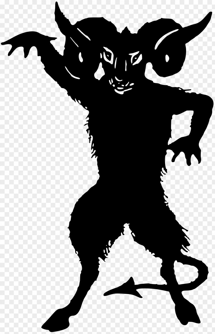 Creepy Jersey Devil Silhouette Demon Clip Art PNG