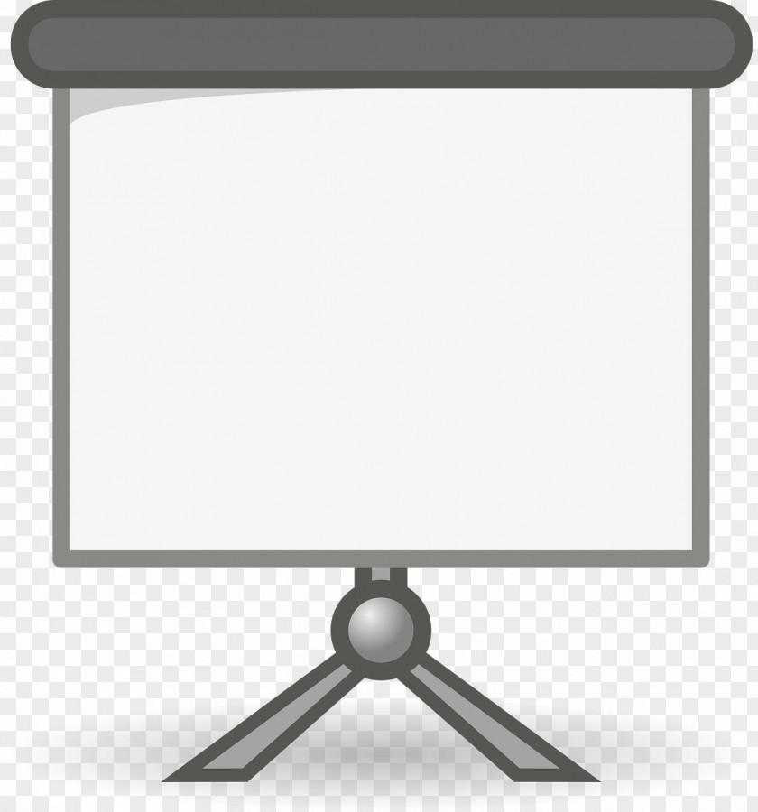 Gray Projector Screen Presentation Microsoft PowerPoint Clip Art PNG
