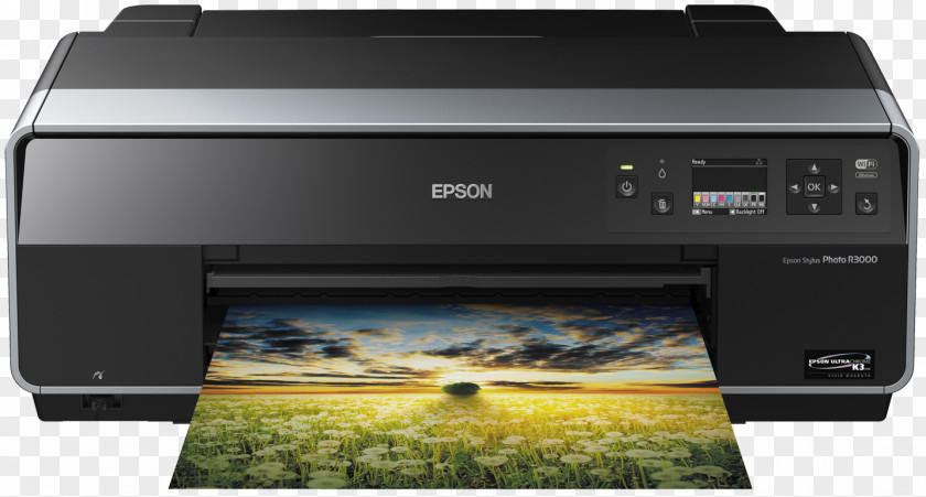 Printer R3000 Inkjet Printing Epson PNG