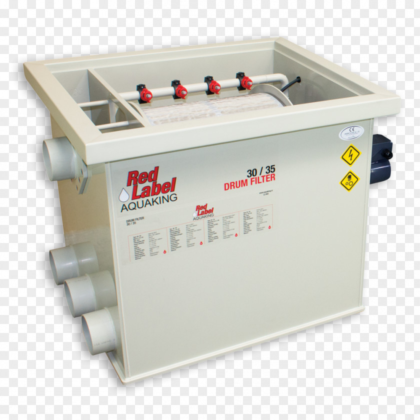 Red Label Drum Mechanical Filter Sieve Electronic PNG