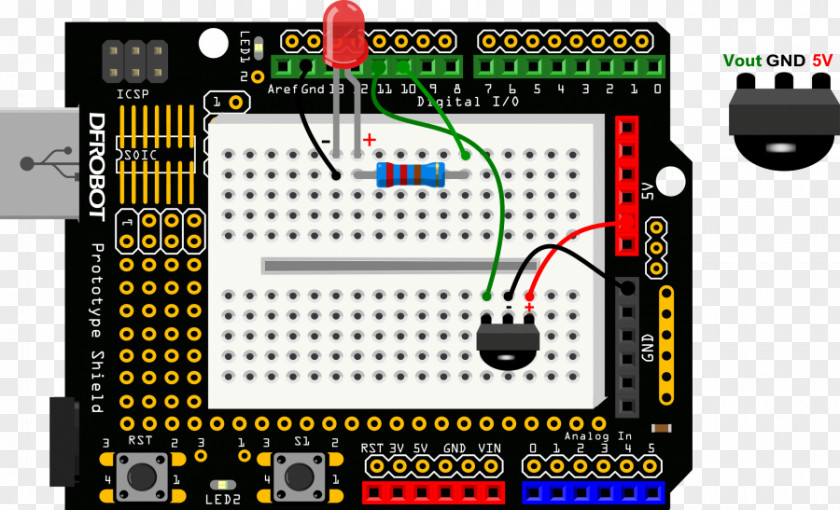 Arduino Light-emitting Diode RGB Color Model Wiring Infrared PNG