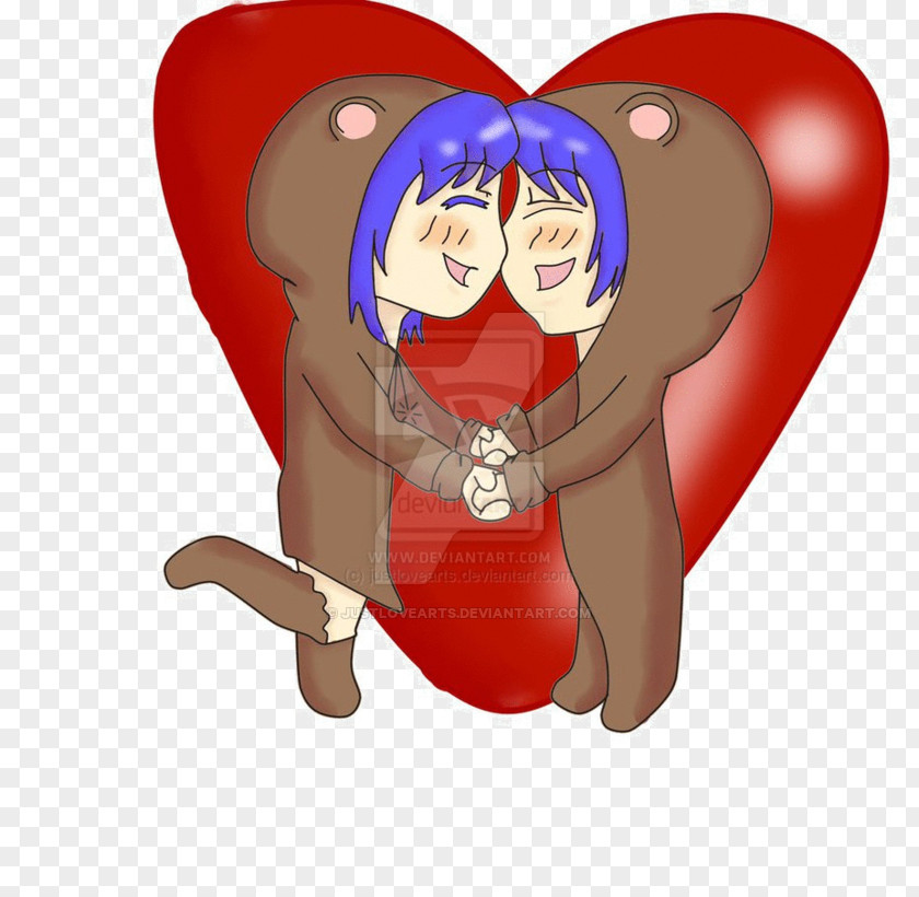 Bear Cartoon Couple Santa Claus Valentine's Day Finger PNG