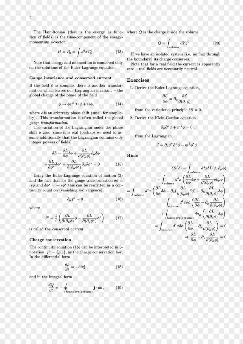 An Introduction To Quantum Field Theory Lagrangian Particle Physics Standard Model PNG