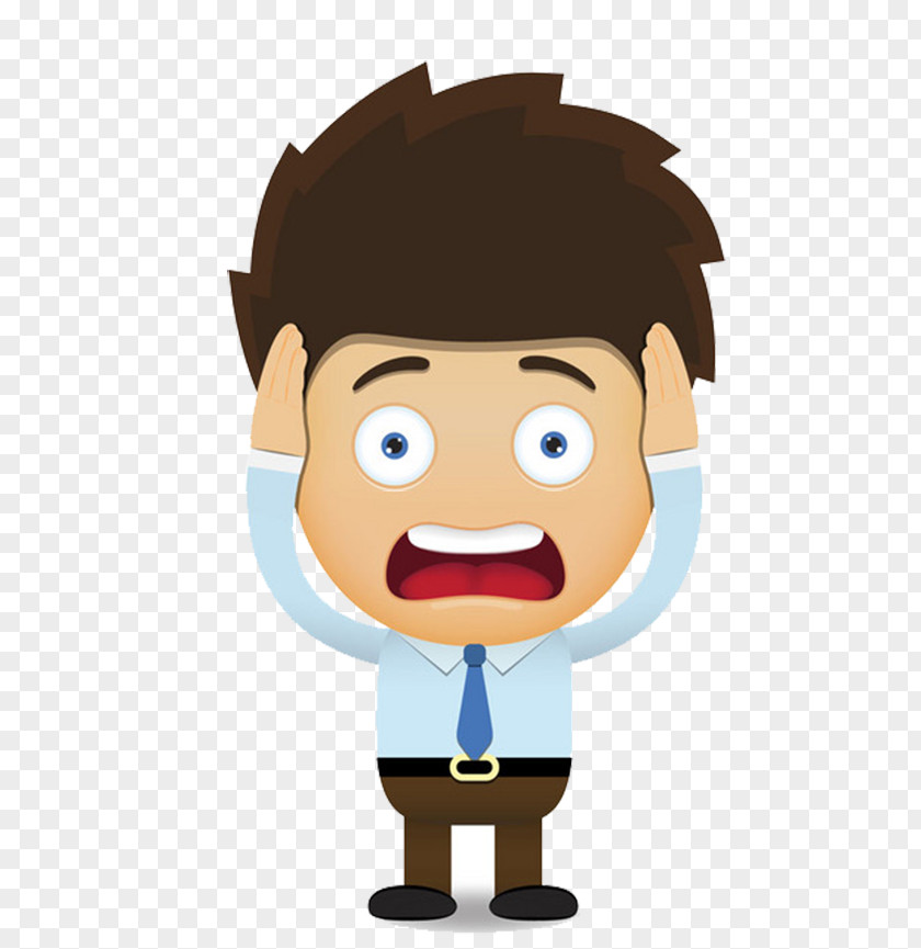 Cartoon Screaming Business People Royalty-free Illustration PNG