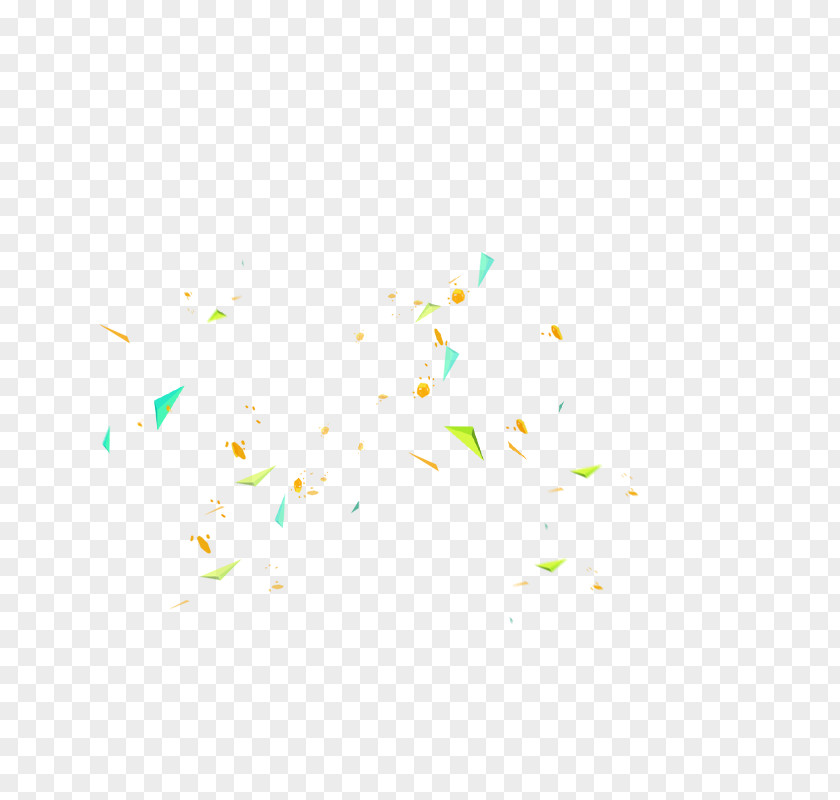 Confetti Yellow Angle Pattern PNG