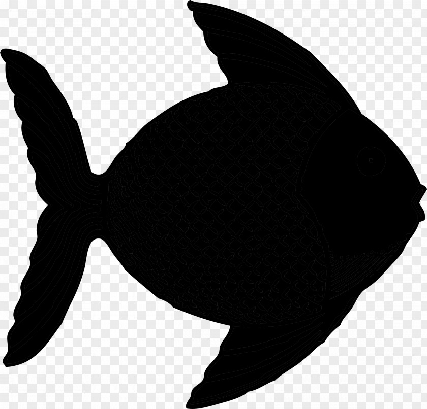 M Clip Art Silhouette Beak Fish Black & White PNG
