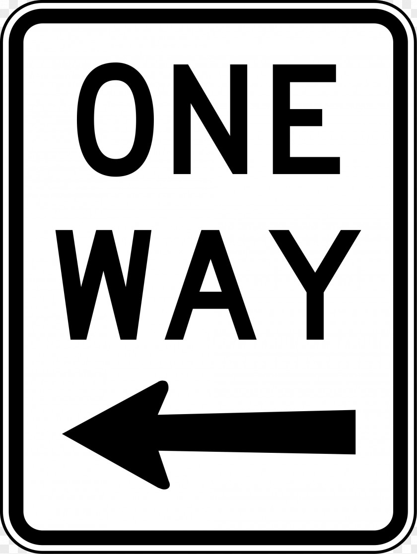 One One-way Traffic Sign Warning Regulatory PNG