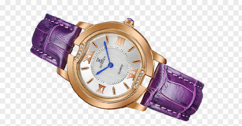 Purple Female Watches Watch Strap Designer PNG