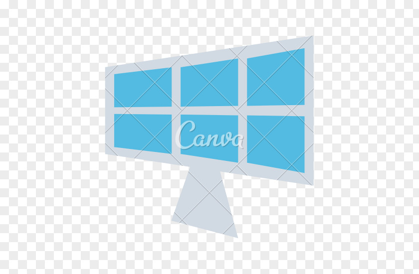 Solar Panel Canva Brand Blue PNG