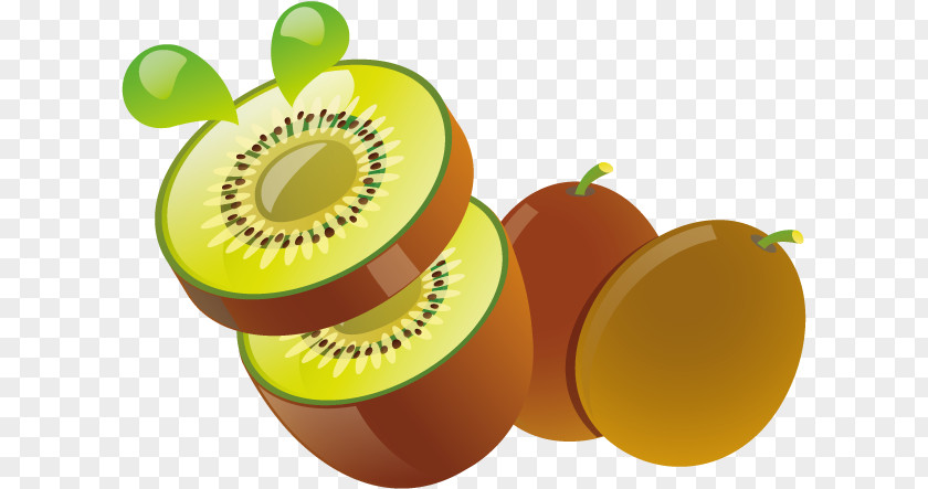 Summer Fruit Cartoon Clipart Kiwifruit Juice Dried Salad PNG