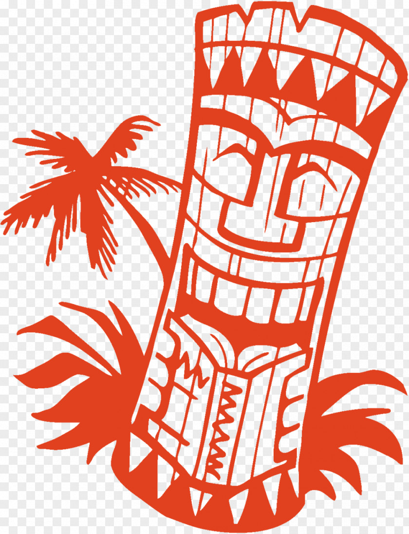 Tiki Hut Hawaiian Clip Art PNG