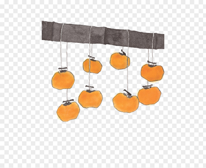 Hanging Persimmon Japanese Fruit PNG