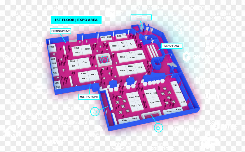 Marina Bay Sands Expo AAPEX 2016 Global Gaming Convention Center Floor Plan PNG