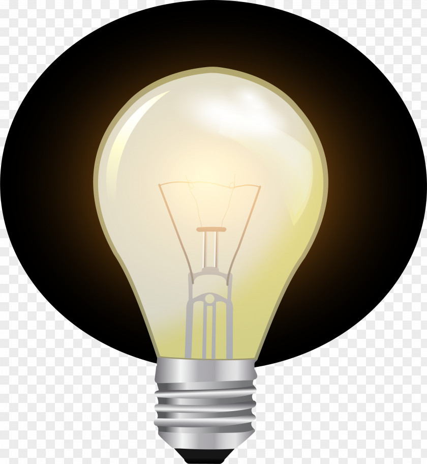 Yellow Simple Light Bulb Incandescent Energy PNG