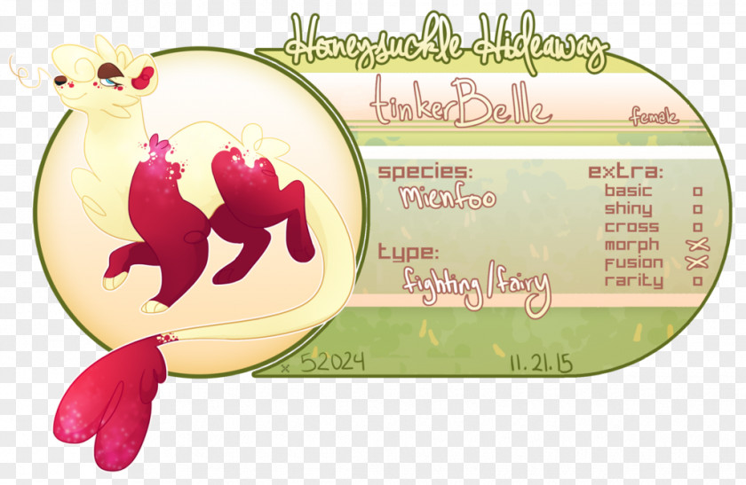 Honeysuckle Fruit Animated Cartoon Font PNG