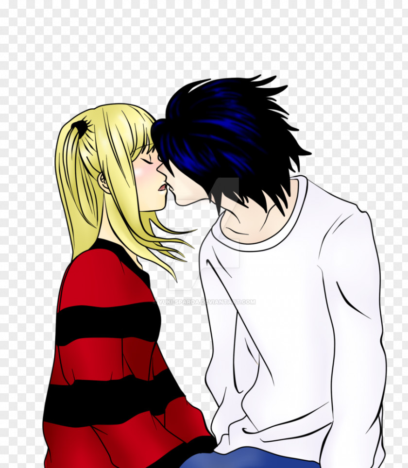 Kiss Light Yagami Misa Amane Death Note The PNG