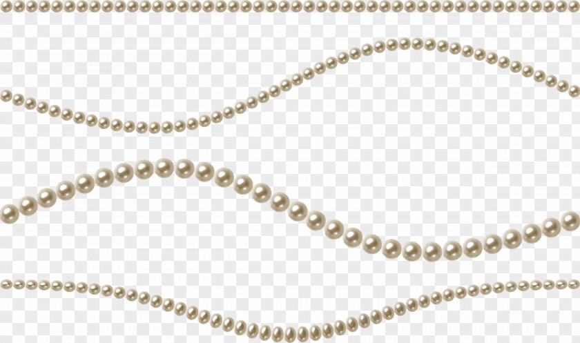 Pearl String Necklace PNG