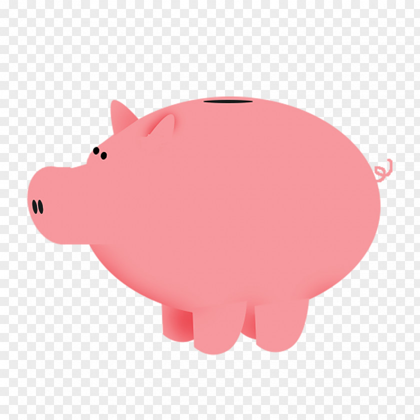 Pig Piggy Bank Domestic Clip Art PNG