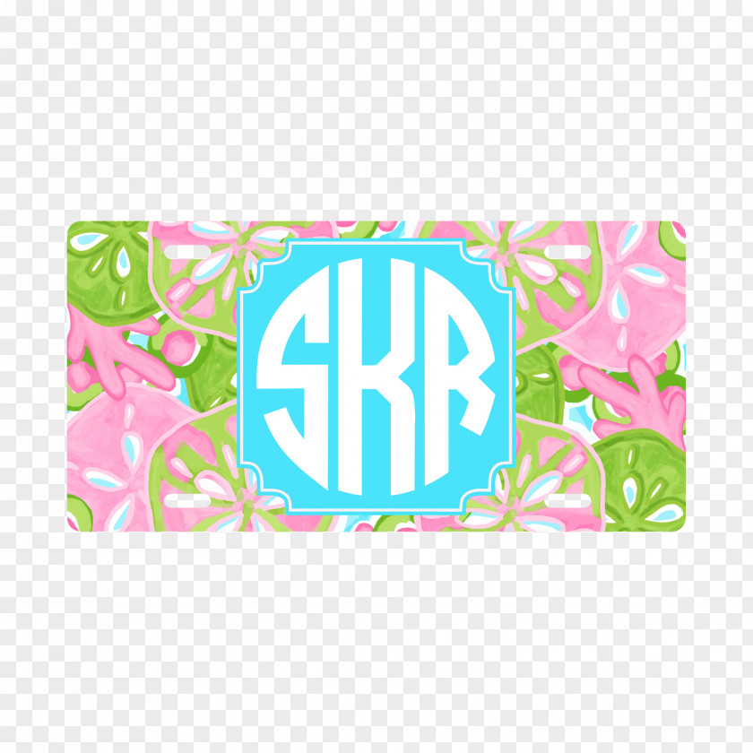 Beach Towel Decal Monogram Label Bumper Sticker PNG