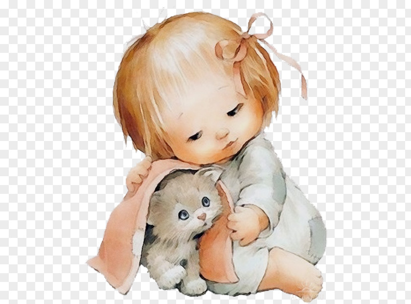 Cat Baby Drawing Child Painting Infant Decoupage PNG