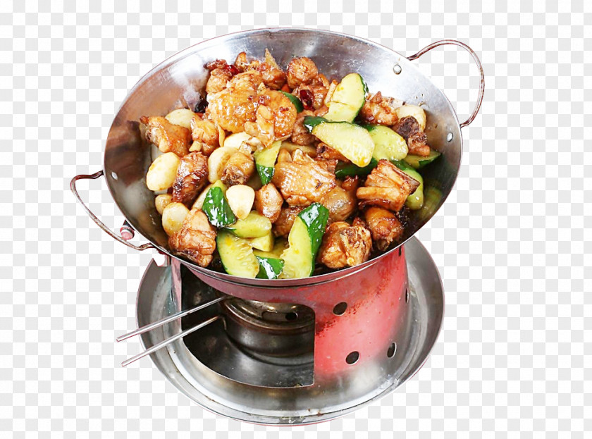 Griddle Shredded Chicken Hot Pot Cantonese Cuisine Vegetarian Dish PNG