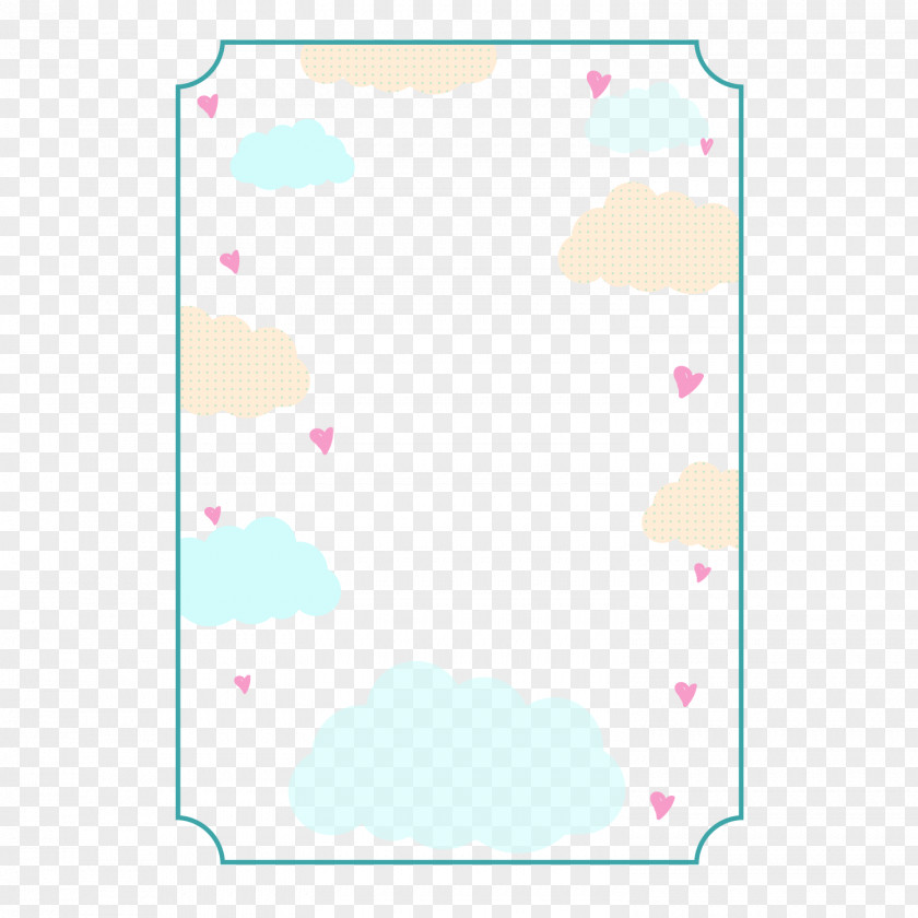 Hand Drawn Cartoon Border Paper Line Point Angle Pattern PNG