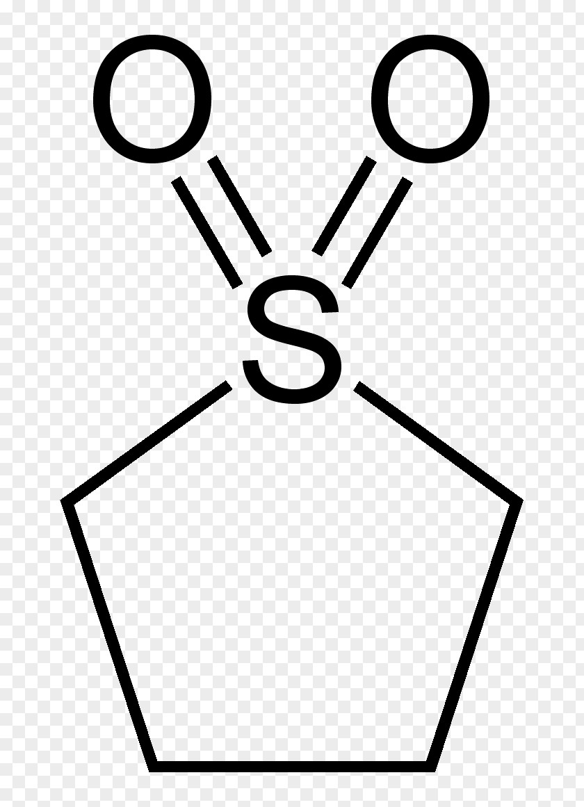Sulfolane Functional Group Structure Sulfonyl Sulfone PNG