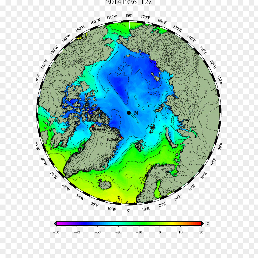 Earth Temperature Sea Ice Arctic Ocean Pack PNG