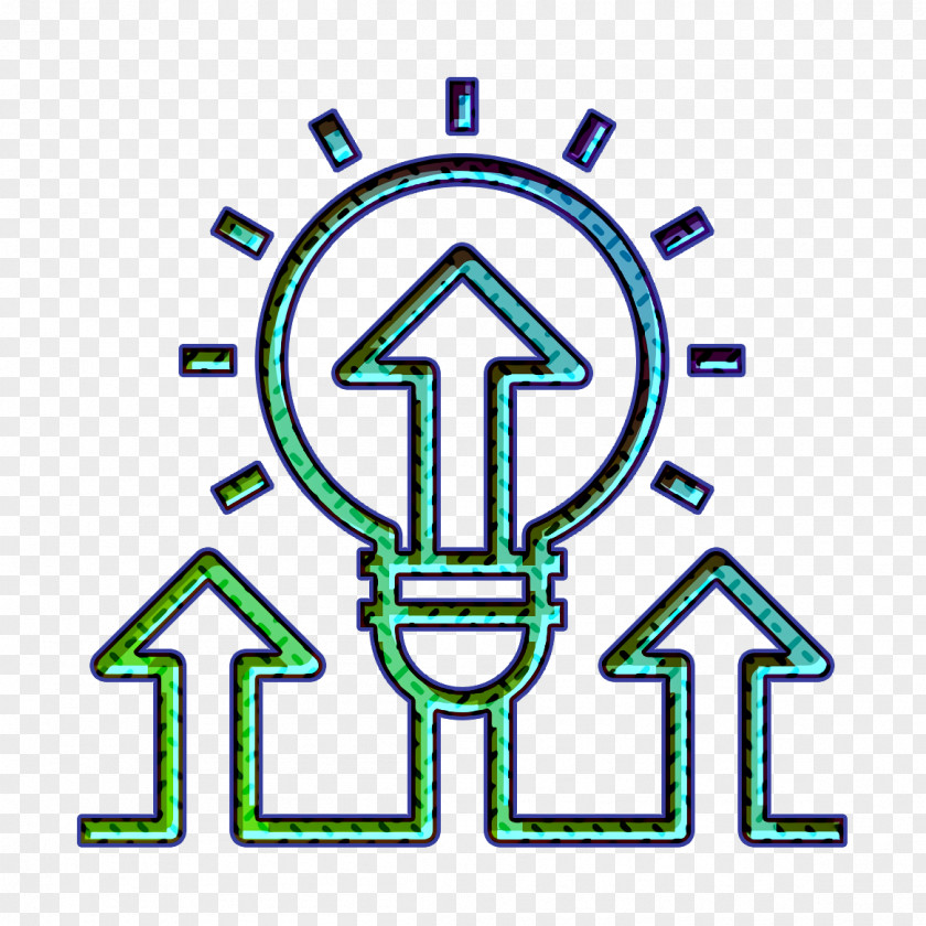 Lightbulb Icon Arrow Startup PNG