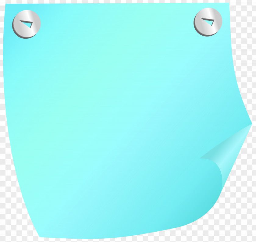 Sticky Notes Turquoise Teal PNG